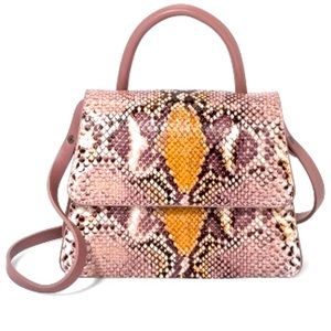 A New Day Pink Snakeskin Crossbody Mini Purse